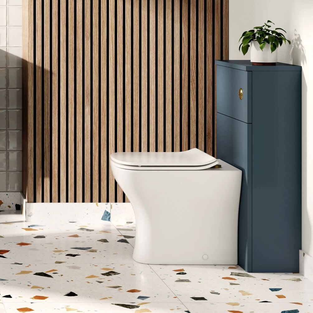 Apex Air Matt Storm Blue 503mm Floorstanding WC Unit